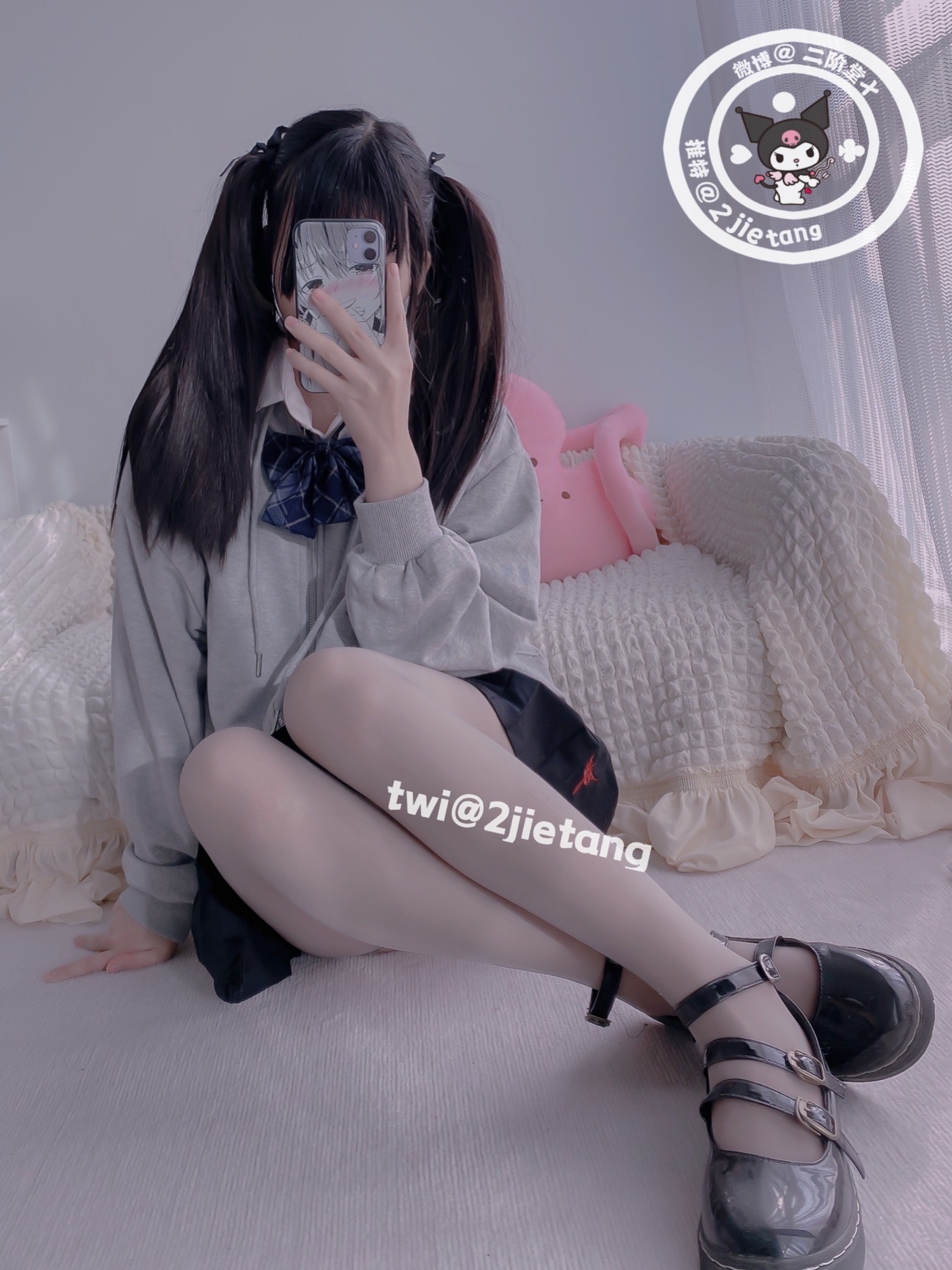 图片[1]-二阶堂 (宅绘子) – NO.019 灰色外套[105P]-XikXak